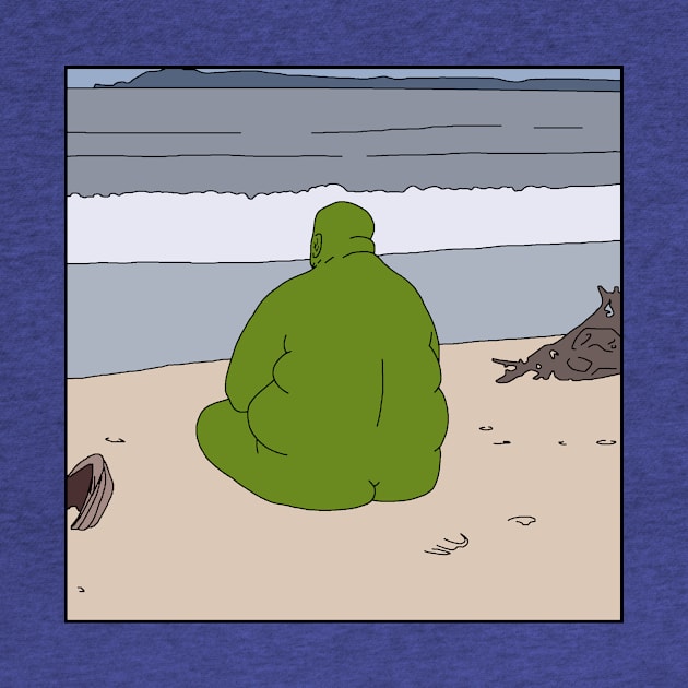 A Green Stone by the Sea by The Crocco